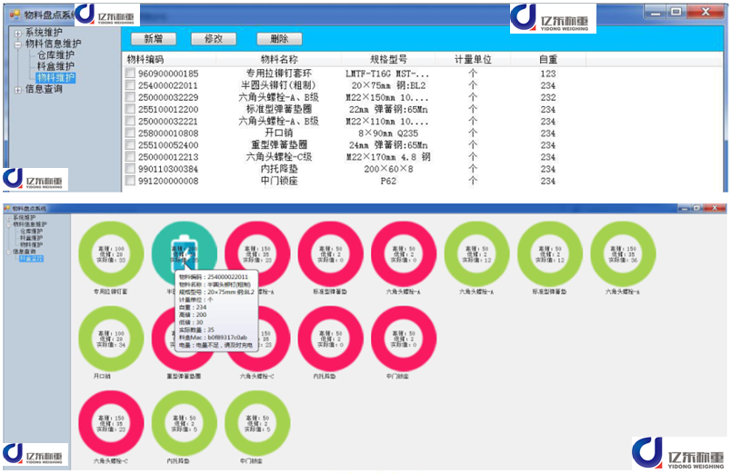 智能稱重料盒管理係統